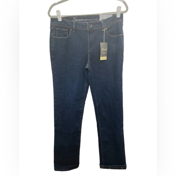 NWT Natural Reflections Fleece lined Denim Jeans Size 6 - Picture 1 of 5